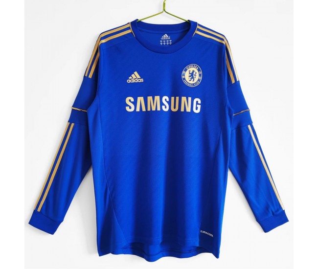 Chelsea FC 2012-2013 Long Sleeve Home Retro Jersey