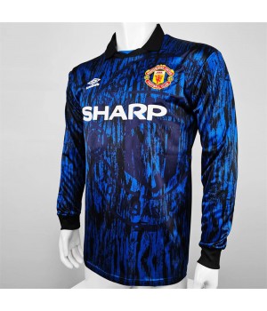 Manchester United FC 1992-1993 Long Sleeve Away Retro Jersey