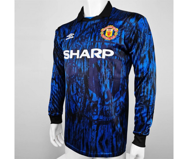 Manchester United FC 1992-1993 Long Sleeve Away Retro Jersey