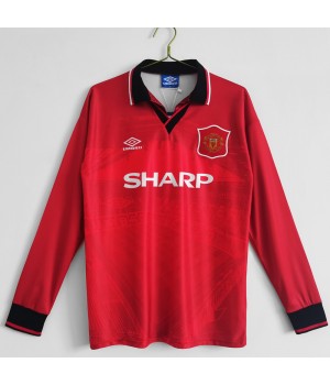 Manchester United FC 1994-1995 Long Sleeve Home Retro Jersey