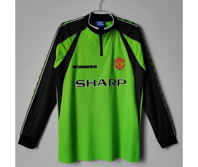 Manchester United FC 1998-1999 Long Sleeve Goalkeeper Retro Jersey