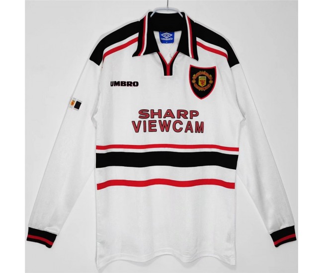 Manchester United FC 1998-1999 Long Sleeve Away Retro Jersey