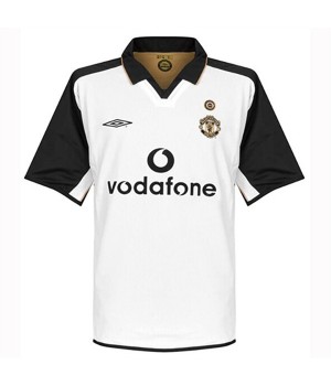 Manchester United FC 2001-2002 Centenary White Retro Jersey