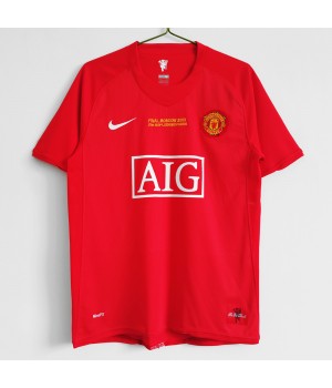 Manchester United FC 2007-2008 Euro Home Retro Jersey