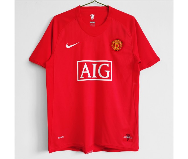 Manchester United FC 2007-2008 Home Retro Jersey