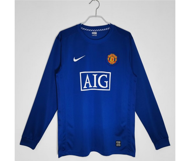 Manchester United FC Long Sleeve 2008-2009 Third Retro Jersey