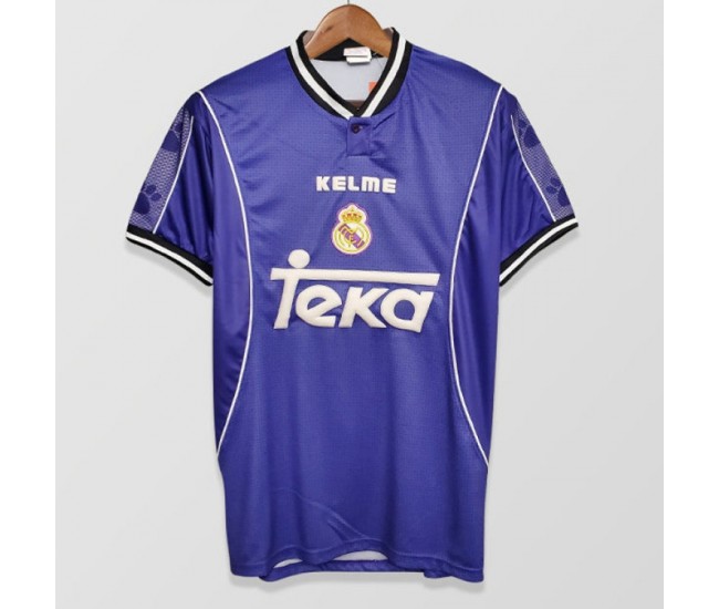 Real Madrid 1997-1998 Away Retro Jersey