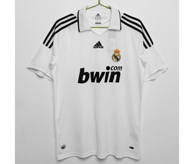 Real Madrid 2008-2009 Home Retro Jersey