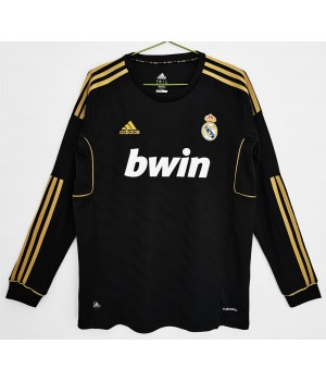 Real Madrid 2011-2012 Long Sleeve Away Retro Jersey