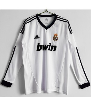 Real Madrid 2012-2013 Long Sleeve Home Retro Jersey