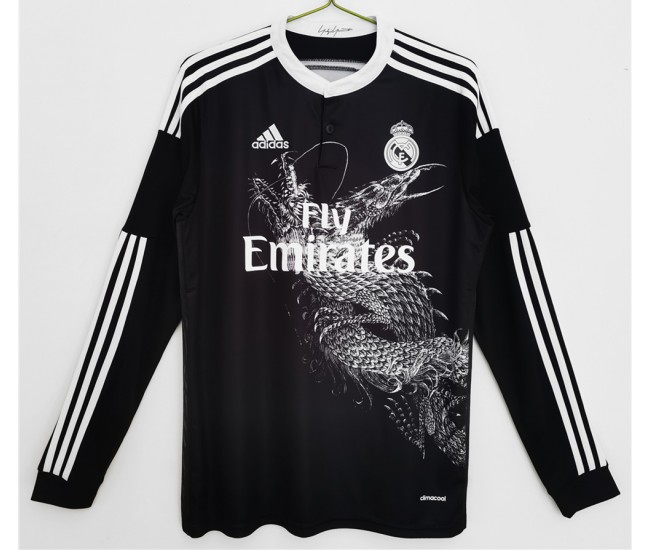 Real Madrid 2014-2015 Long Sleeve Third Retro Jersey