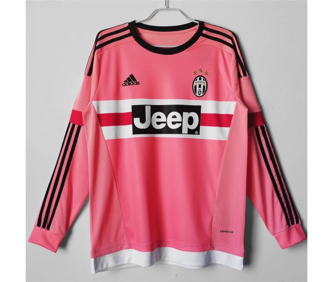 Juventus 2015-2016 Long Sleeve Away Retro Jersey