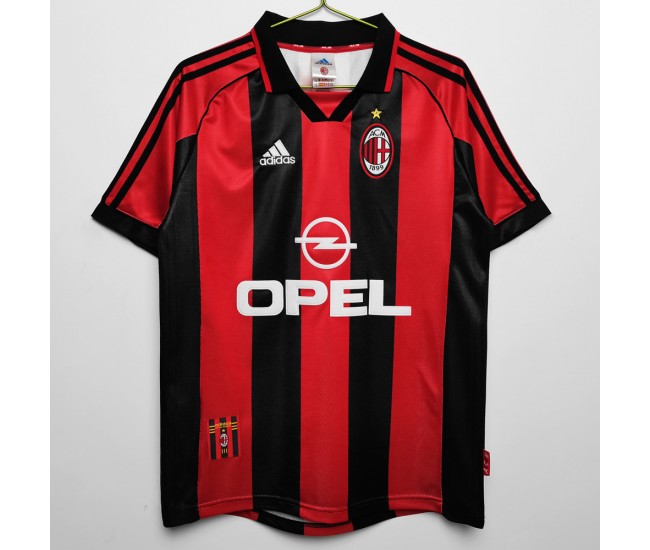 AC Milan 1998-1999 Home Retro Jersey