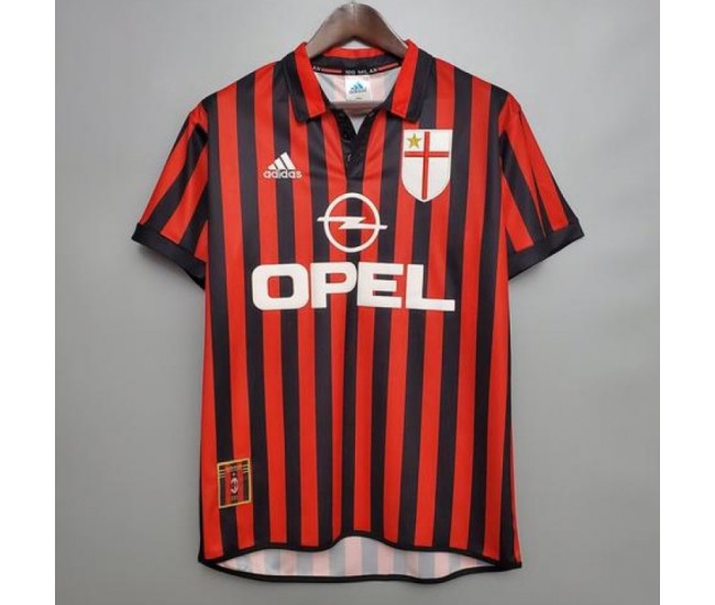 AC Milan 1999-2000 Home Retro Jersey