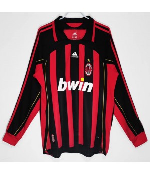 AC Milan 2006-2007 Long Sleeve Home Retro Jersey