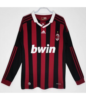 AC Milan 2013-2014 Long Sleeve Home Retro Jersey