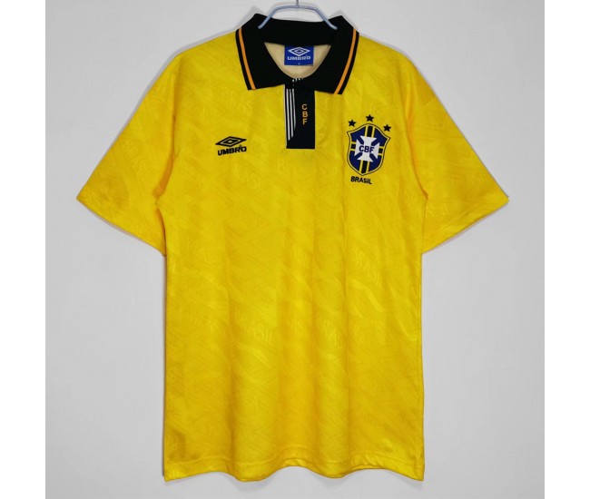 Brazil 1991-1993 Home Retro Jersey