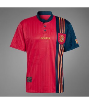 Spain 1996 Home Retro Jersey