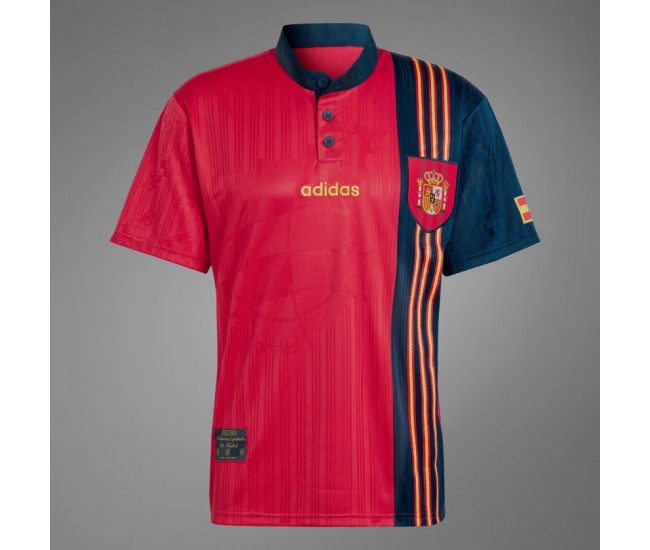 Spain 1996 Home Retro Jersey