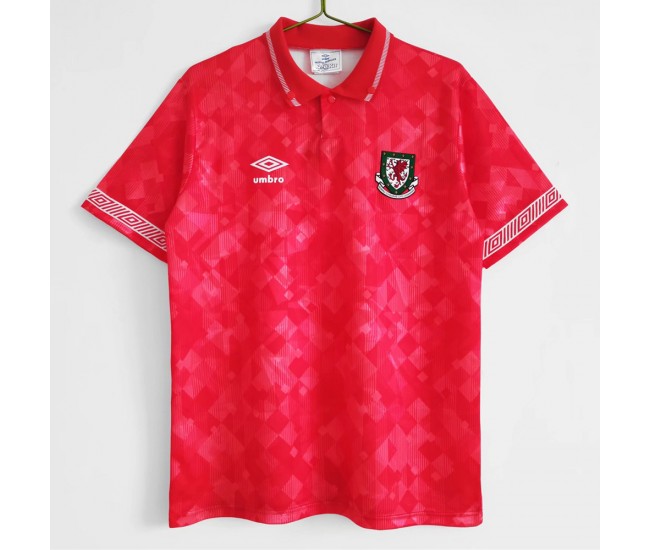 Wales 1990-1992 Home Retro Jersey